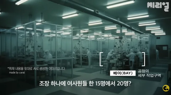 씨리얼 영상에 쓰인, 취재 내용을 토대로 캐럿AI로 생성한 이미지