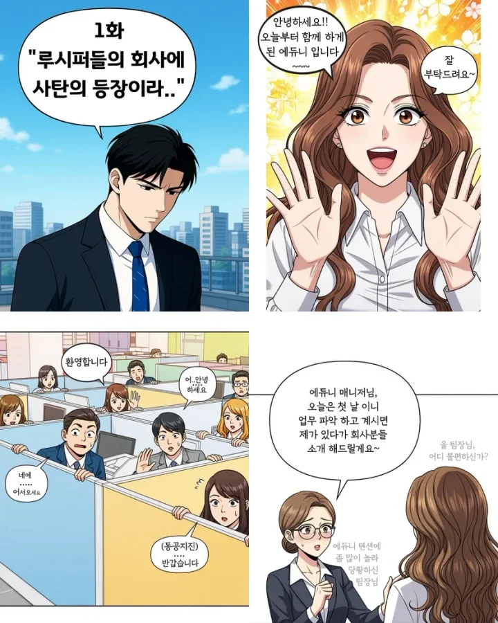 아이보스 교육팀이 캐럿으로 만든 에듀니 웹툰